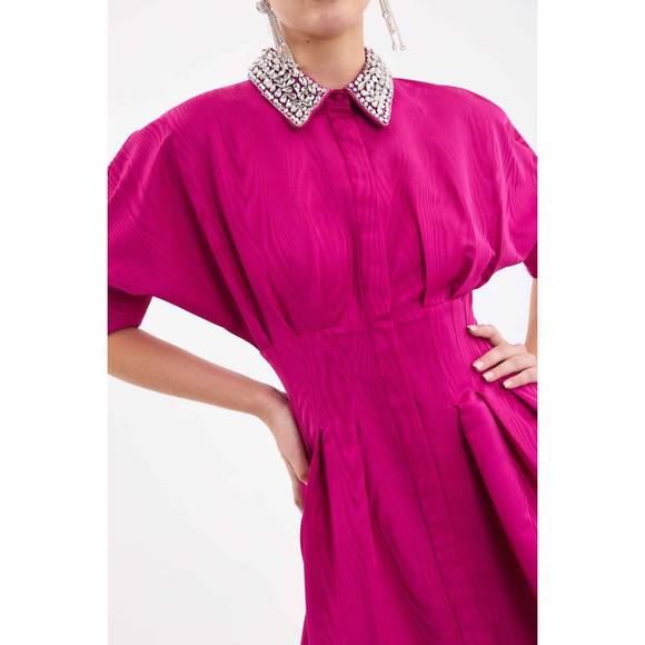 NEW REBECCA VALLANCE cynthia mini dress in berry - Picture 4 of 5